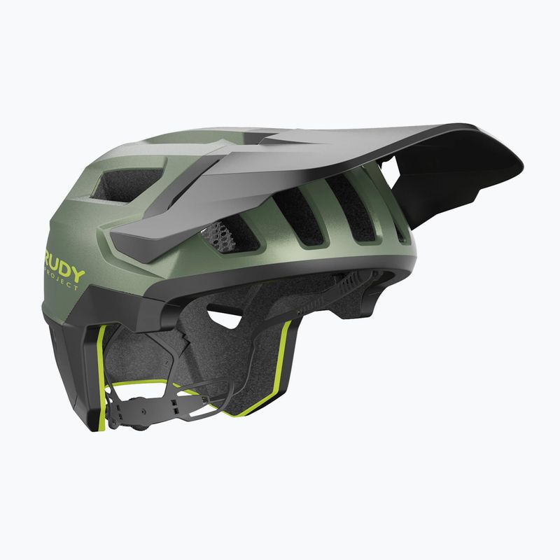 Dviračių šalmas Rudy Project Terraform met.olive/black/acid green matte