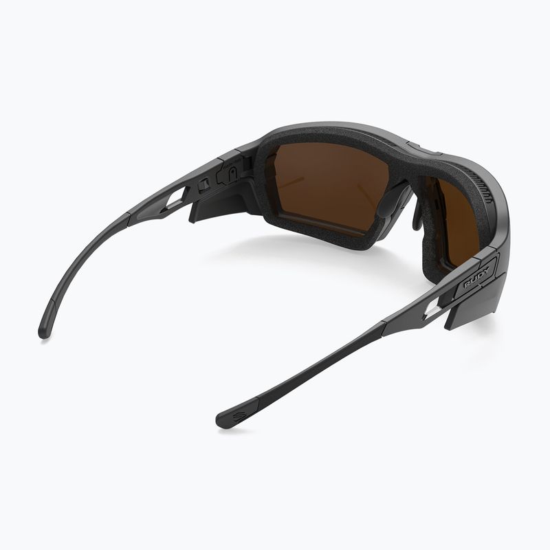 Akiniai nuo saulės Rudy P+C8203:C8221roject Agent Q black matte/hi altitude 5