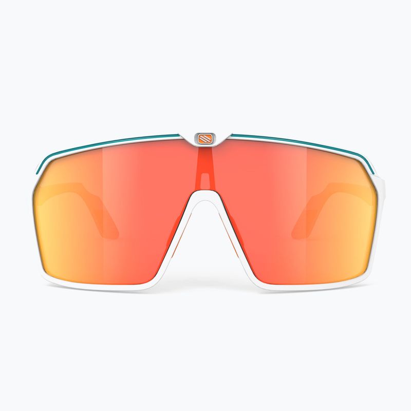 Rudy Project Spinshield baltos ir vandens matinės/daugiabriaunės oranžinės spalvos dviratininkų akiniai SP7240580003 3