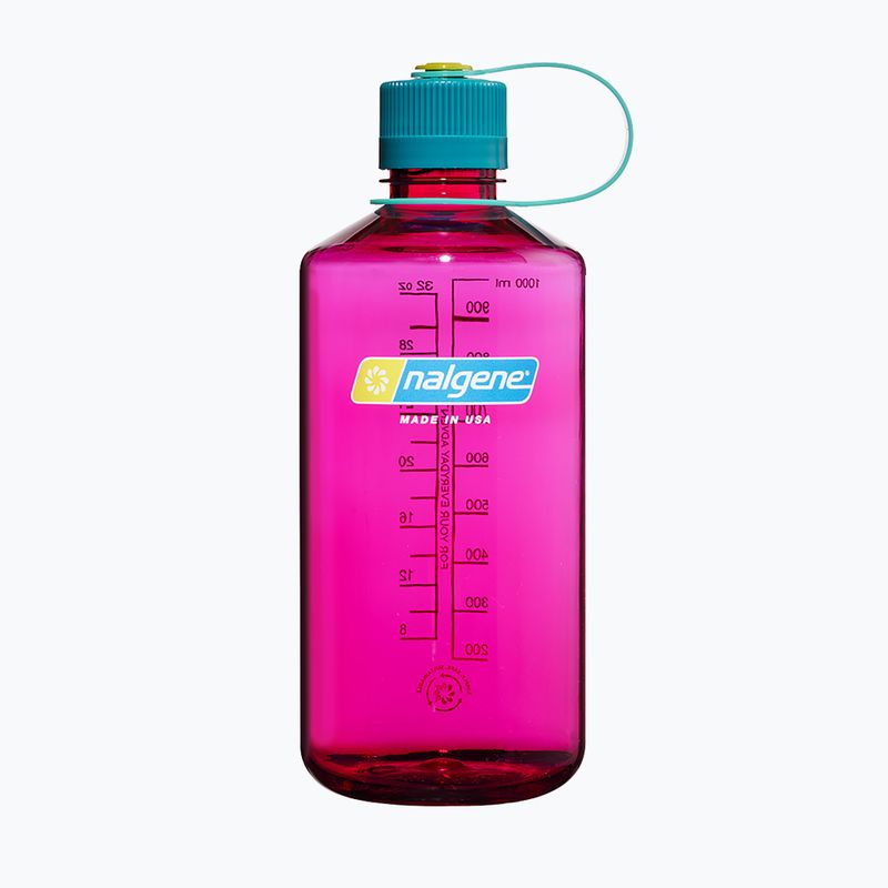 Kelioninis butelis Nalgene Narrow Mouth Sustain 1000 ml baklažanas