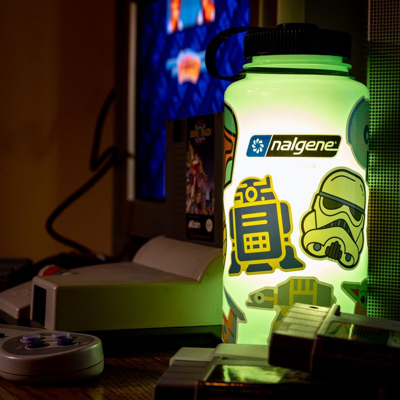 Turistinė gertuvė Nalgene Wide Mouth glow green 4