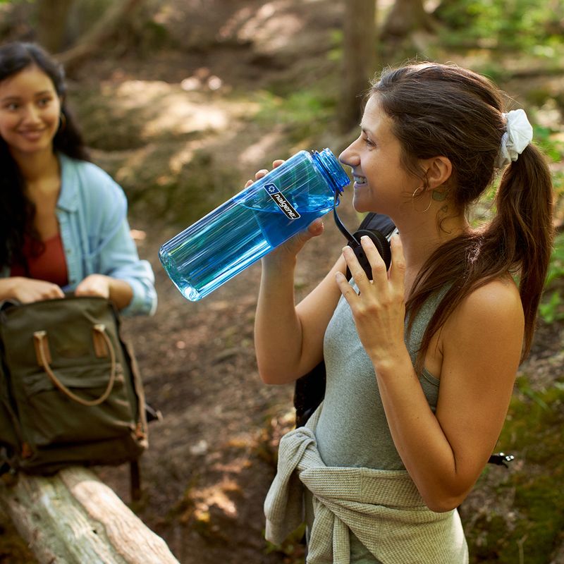 Turistinė gertuvė Nalgene Wide Mouth Silo Sustain 1400 ml mėlyna/juoda kamštis 5