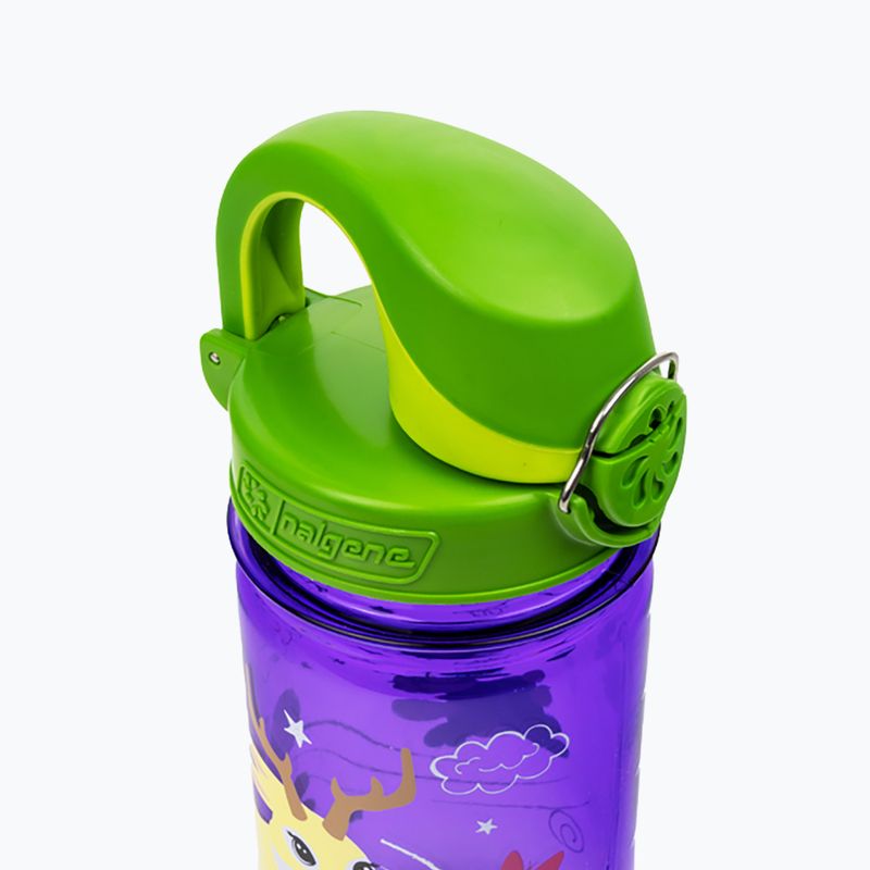 Turistinis butelis Nalgene On The Fly Kids 350 ml purple jackalope 5