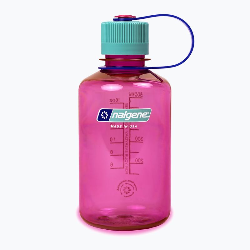 Turistinis butelis Nalgene Narrow Mouth Sustain 500 ml electric magenta
