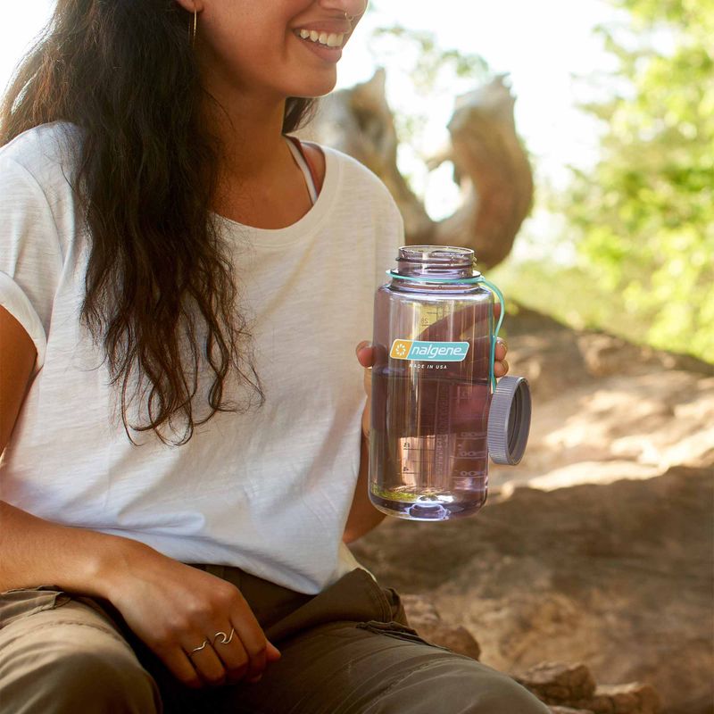 Turistinis butelis Nalgene Wide Mouth Sustain 1000 ml aubergine 6