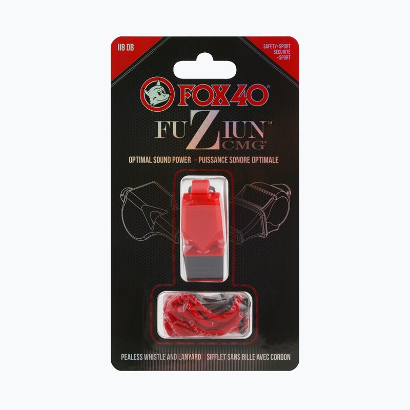 Švilpukas su virvele Fox 40 Fuzion CMG red