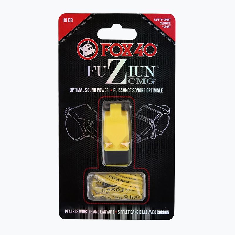 Švilpukas su virvele Fox 40 Fuzion CMG yellow 4
