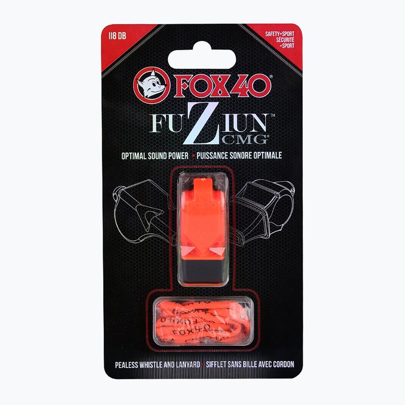 Švilpukas su virvele Fox 40 Fuzion CMG orange 4