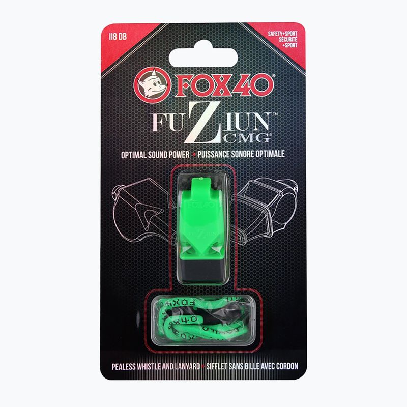 Švilpukas su virvele Fox 40 Fuzion CMG neon green 4