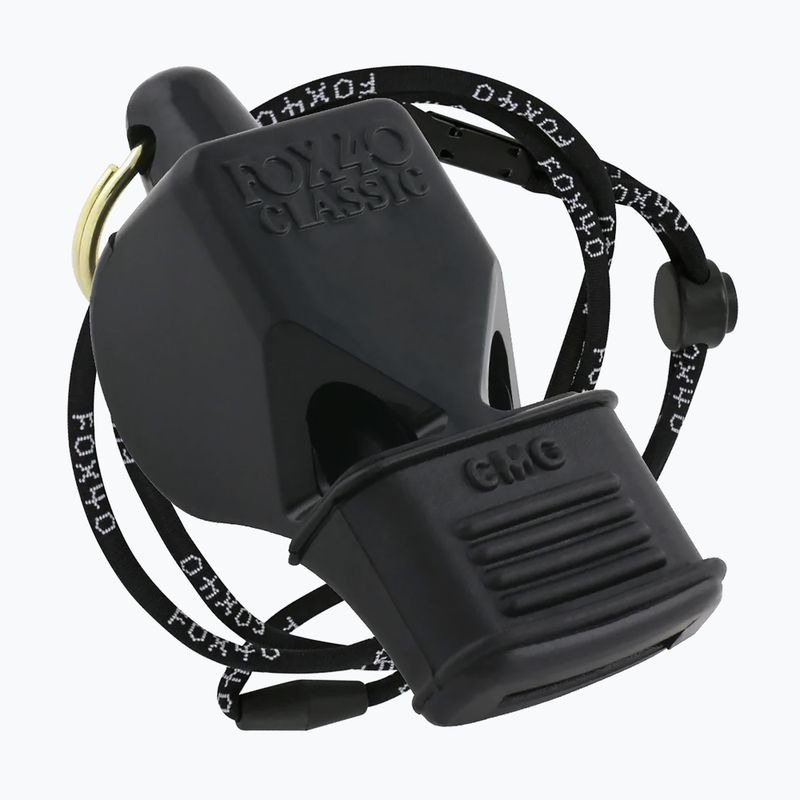 Švilpukas su virvele Fox 40 Classic CMG Safety black