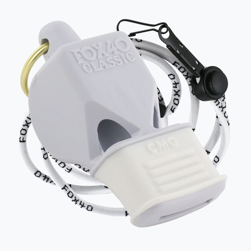 Švilpukas su virvele Fox 40 Classic CMG Safety white