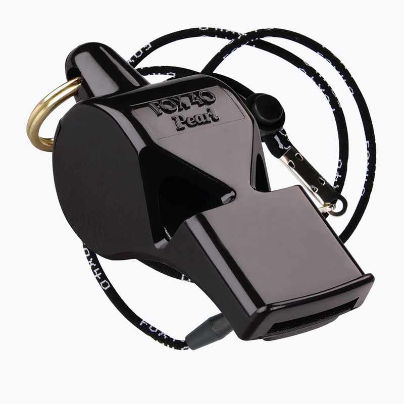 Švilpukas su laidu Fox 40Pearl Safety juodas 9703