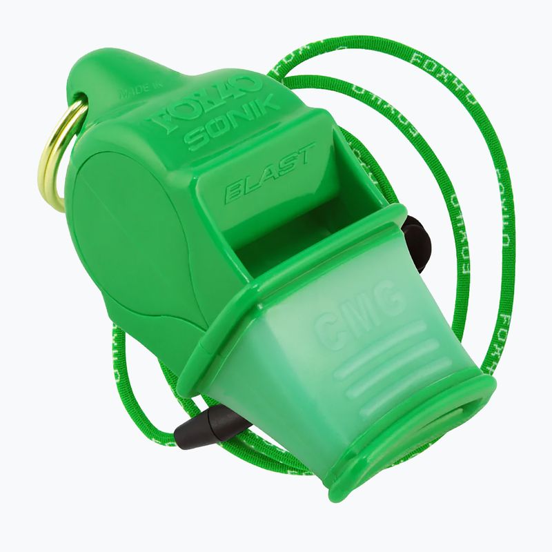 Švilpukas su styga Fox 40 Sonik Blast CMG Neon Green 9203