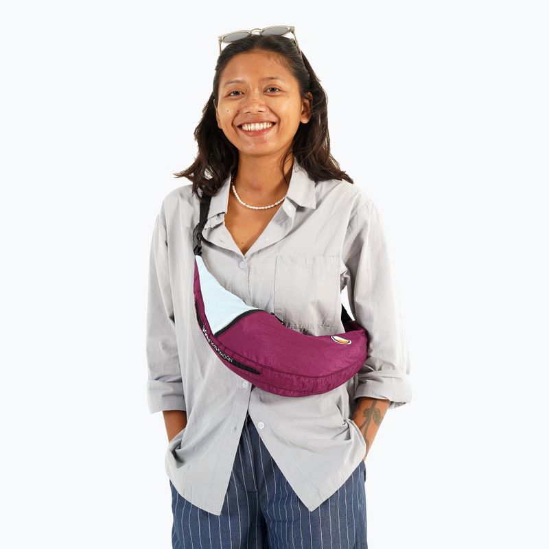 Maža rankinė ant peties Ticket To The Moon Upcycled Sling bag plum/cloud 3