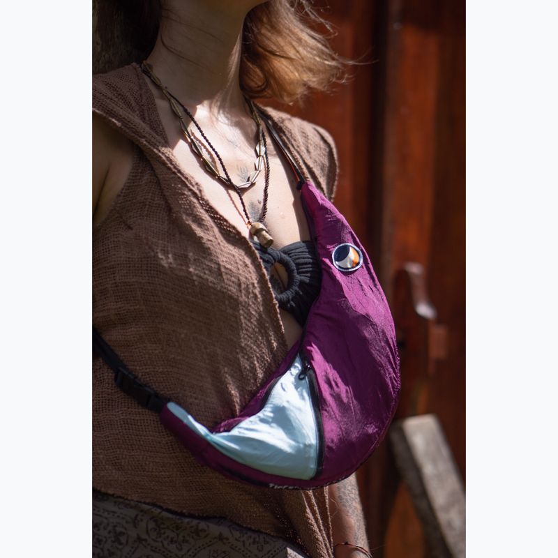 Maža rankinė ant peties Ticket To The Moon Upcycled Sling bag plum/cloud 7