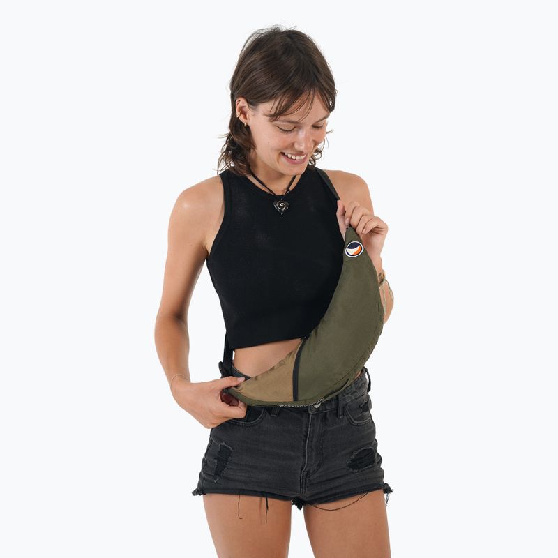Maža rankinė ant peties Ticket To The Moon Upcycled Sling army green/brown 2