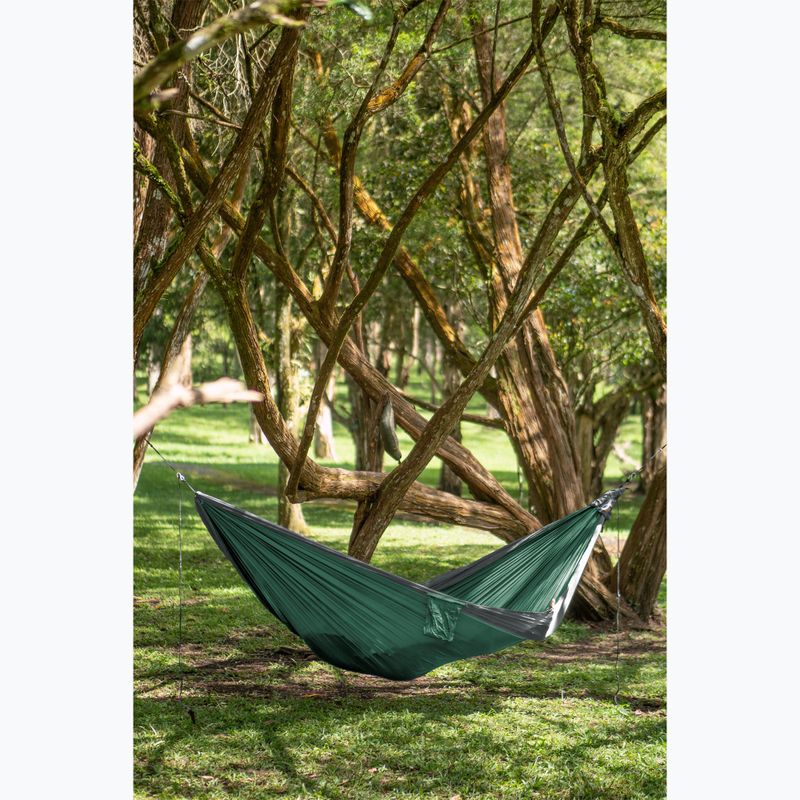 Turistinis dvivietis hamakas Ticket To The Moon Original petrol green/dark grey 4