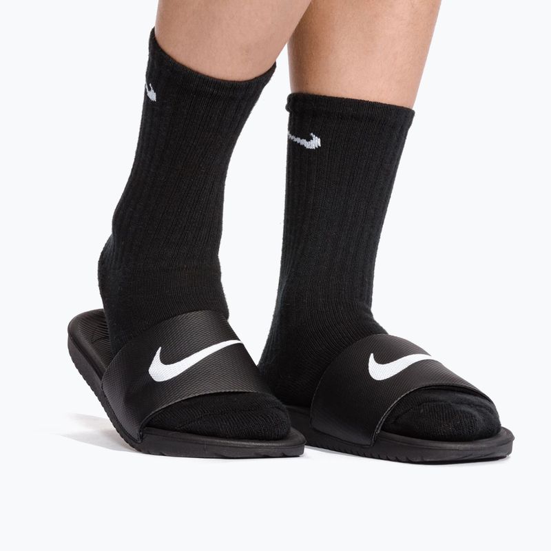Vaikiškos šlepetės Nike Kawa black/white 8