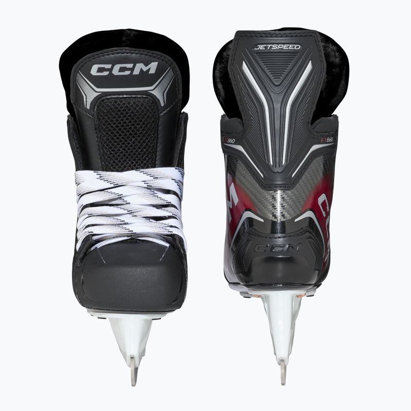 Vaikiškos ledo ritulio pačiūžos CCM JetSpeed FT860 JR Regular Player Skates black 3