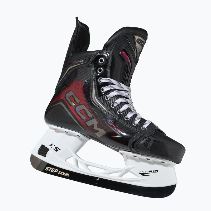 Vyriškos ledo ritulio pačiūžos CCM JetSpeed FT8 Pro SR TAPERED black 4