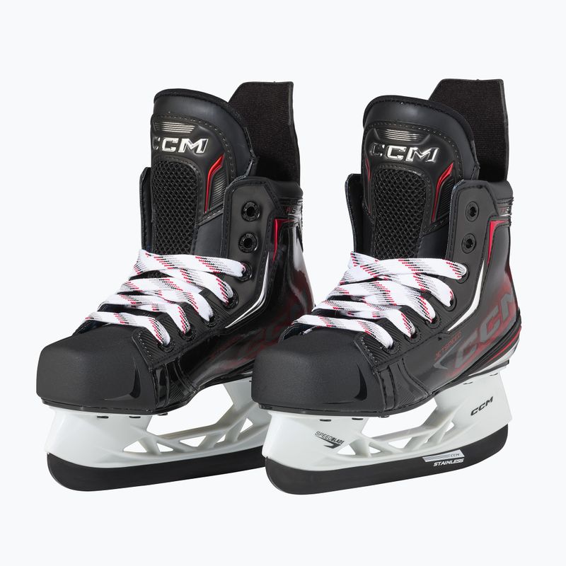 Vaikiškos ledo ritulio pačiūžos CCM JetSpeed FT8 Pro YT REGULAR black 2