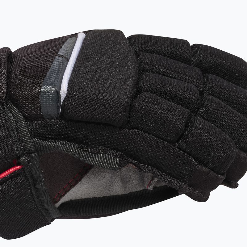 Vaikiškos ledo ritulio pirštinės CCM Next YT Gloves black/white 4