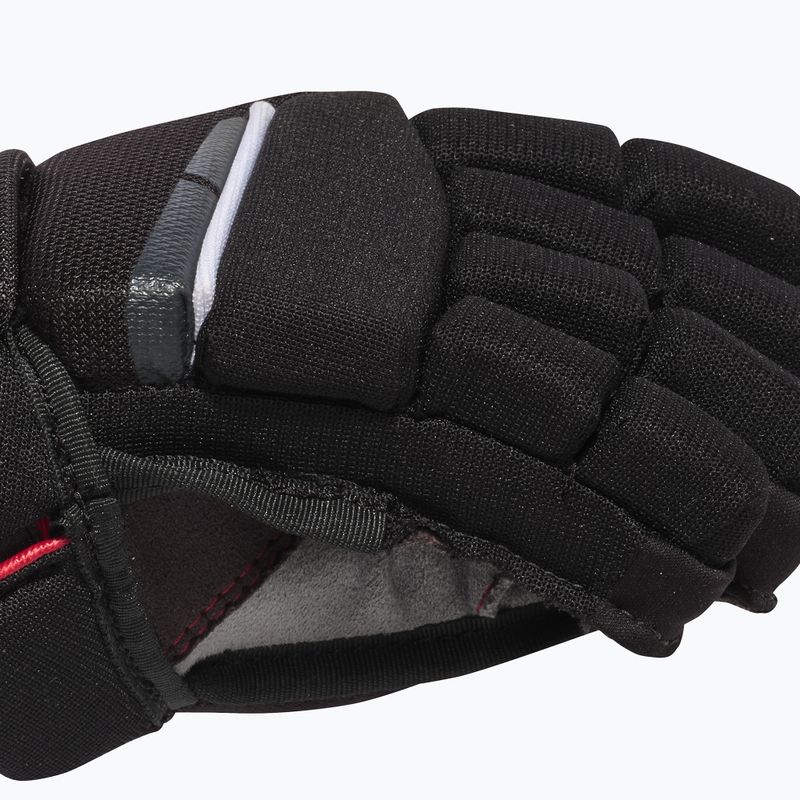 Vaikiškos ledo ritulio pirštinės CCM Next JR Gloves black/white 4