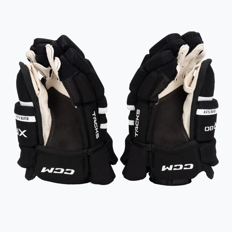 Vaikiškos ledo ritulio pirštinės CCM Tacks XR80 JR Gloves black/white 3