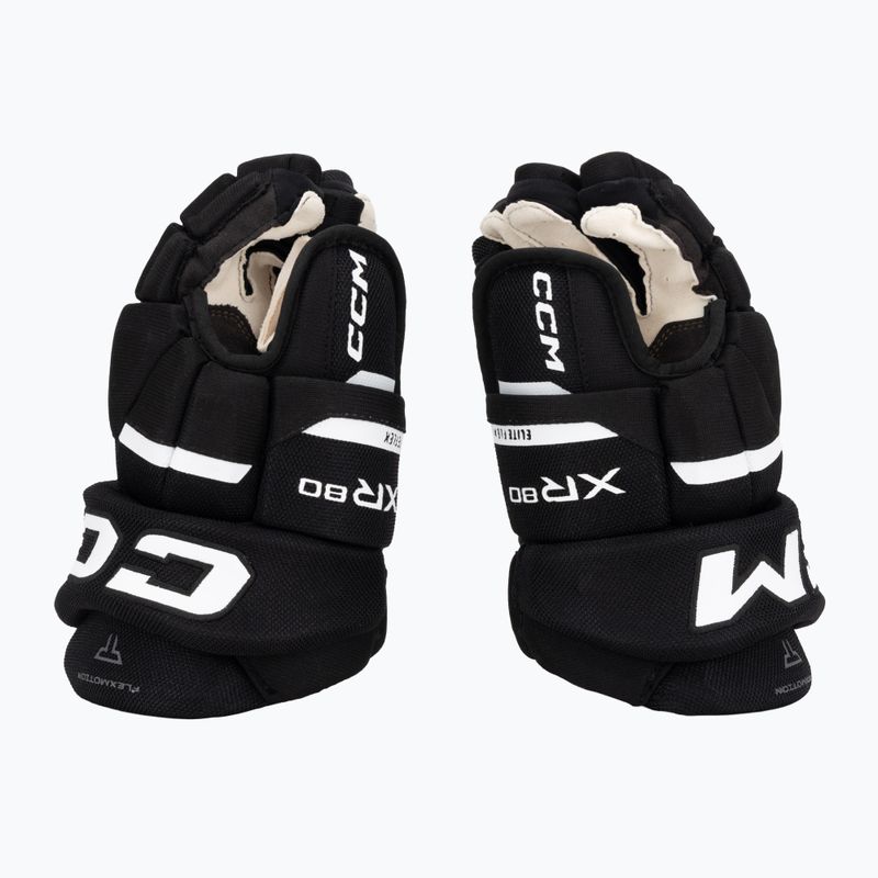 Vaikiškos ledo ritulio pirštinės CCM Tacks XR80 JR Gloves black/white 4