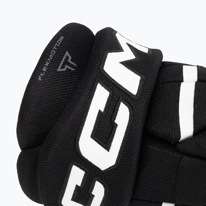 Vaikiškos ledo ritulio pirštinės CCM Tacks XR80 JR Gloves black/white 6