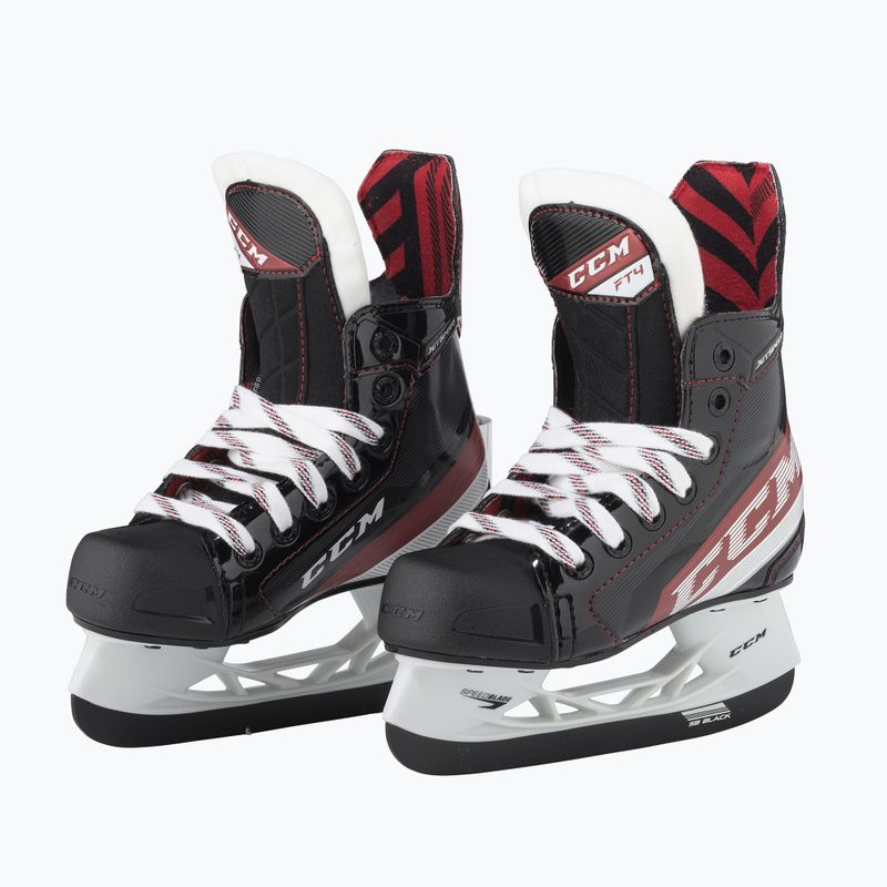 Vaikiškos ledo ritulio pačiūžos CCM JetSpeed FT JR Regular black 2