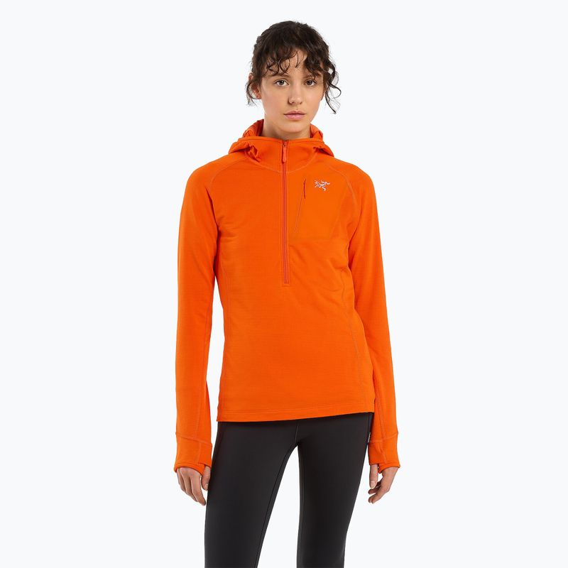 Arc'teryx moteriškas trekingo džemperis Delta Half Zip Hoody phenom