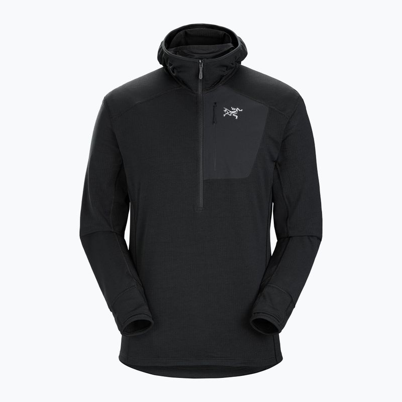 Arc'teryx Delta 1/2 Zip Hoody trekkinginis džemperis vyrams black