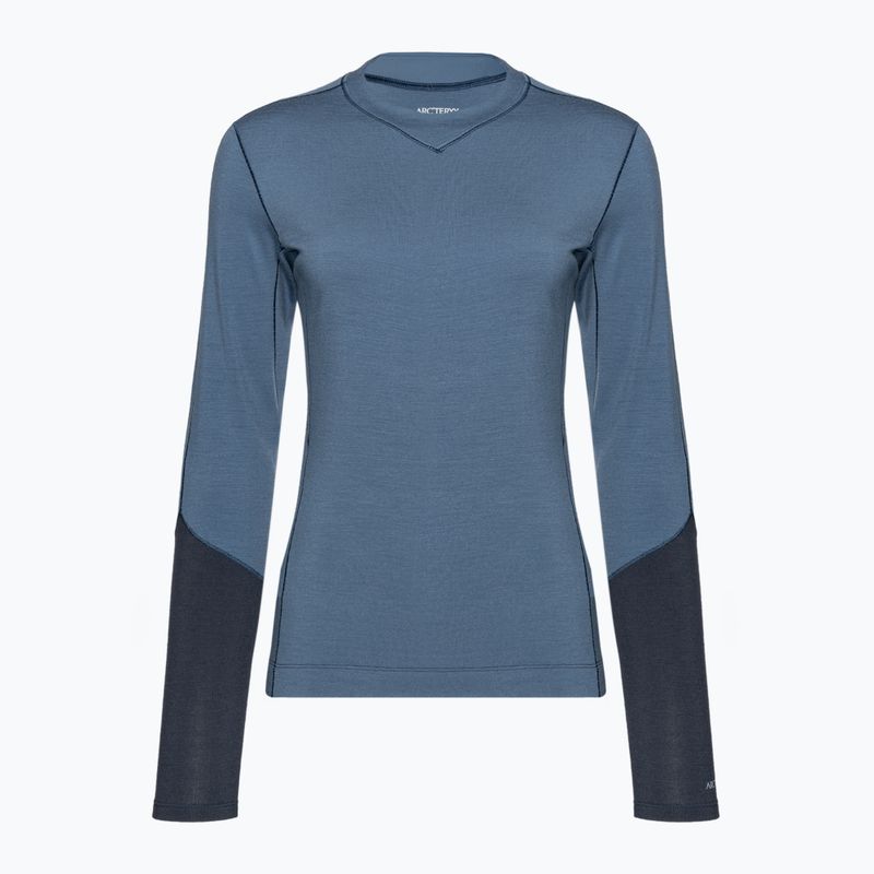 Arc'teryx moteriškas terminis džemperis Rho Wool Crew moonlit/black sapphire