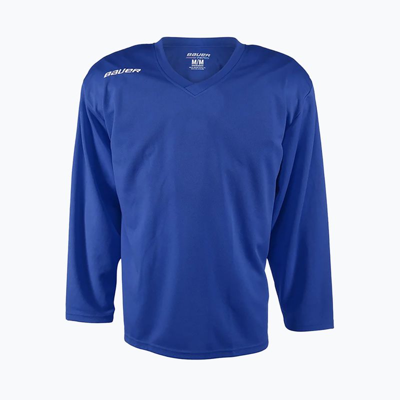 Vaikiški ledo ritulio marškinėliai ilgomis rankovėmis Bauer Flex Practice Jersey Jr blue