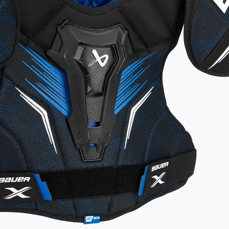 Ledo ritulio pečių apsaugos Bauer X Shoulder Pad Int black/blue 4