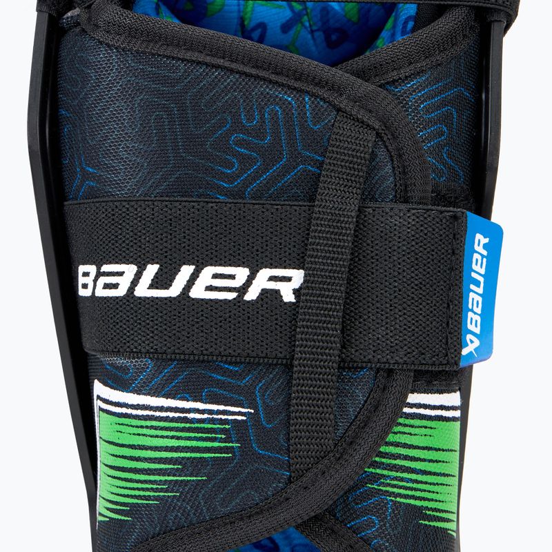 Vaikiškos ledo ritulio blauzdų apsaugos Bauer X Shin Guard Jr black 6