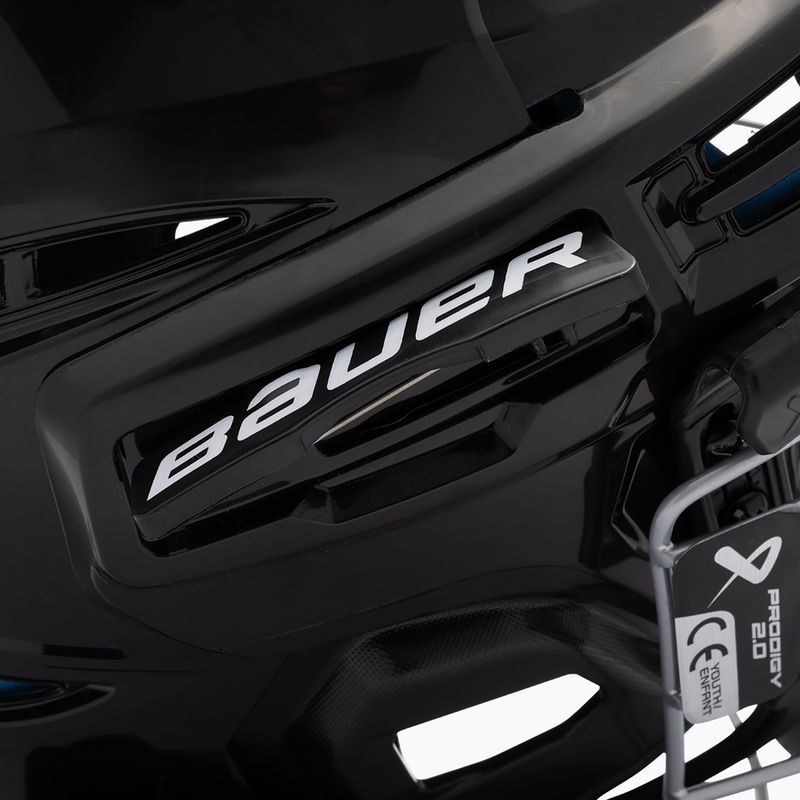 Vaikiškas ledo ritulio šalmas Bauer Prodigy 2.0-Helmet-Combo black 8