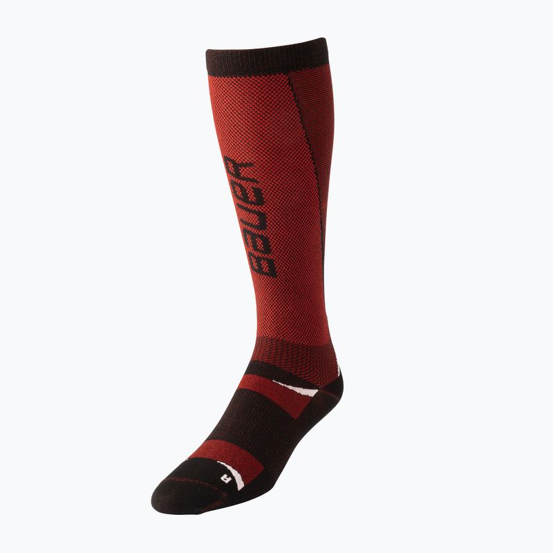 Kojinės Bauer Vapor Pro Skate Sock-Sr red/black 2