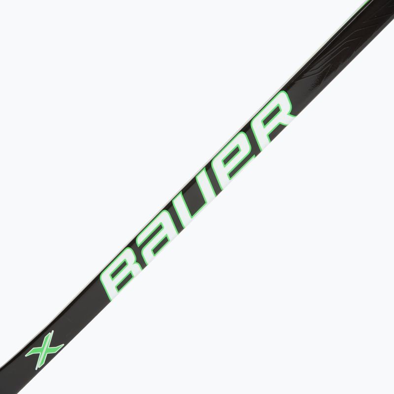 Vaikiška ledo ritulio lazda Bauer X Series Grip Jr F40 L black/blue/green 2