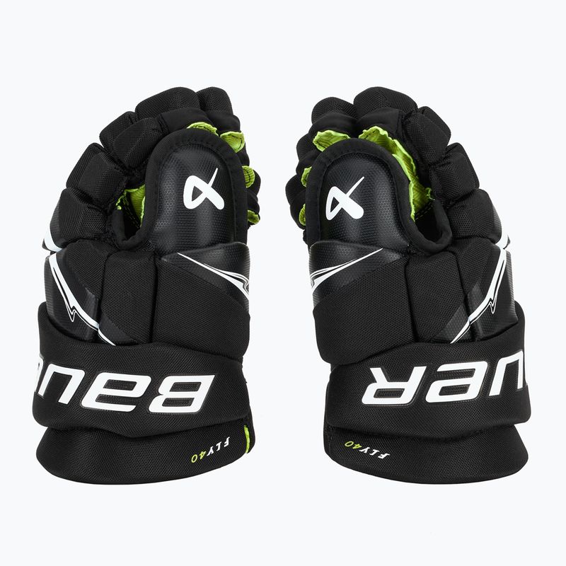 Vaikiškos ledo ritulio pirštinės Bauer Vapor Fly40 Jr black/white 4