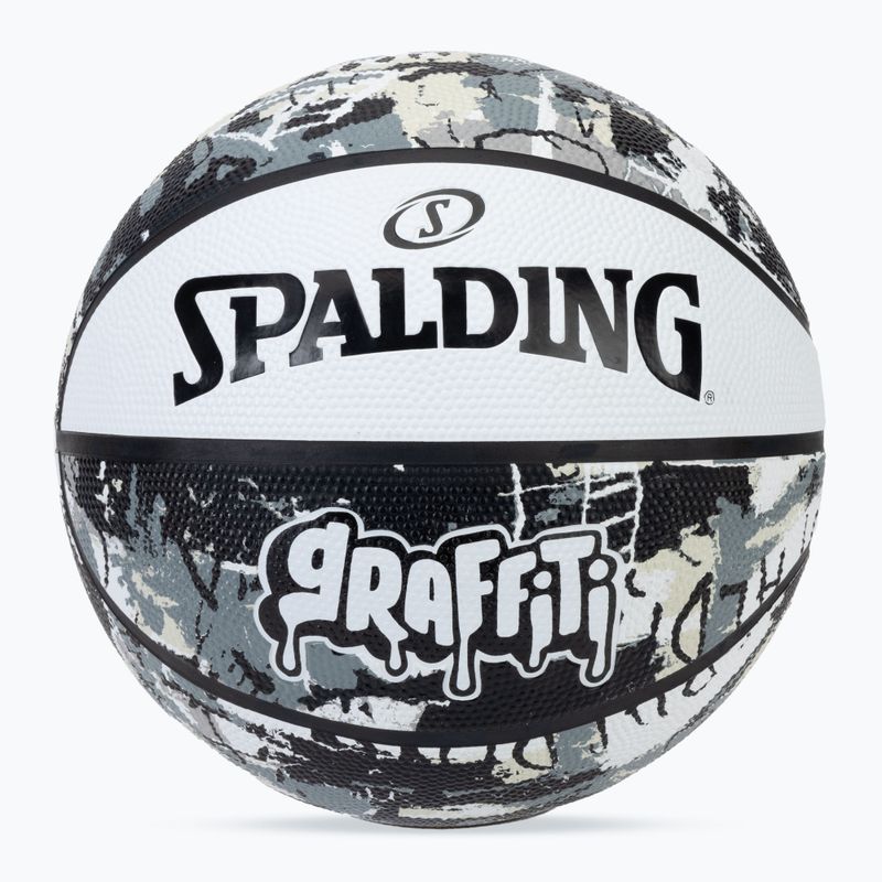 Krepšinio kamuolys Spalding Graffiti baltas dydis 7