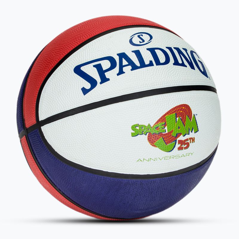 Krepšinio kamuolys Spalding Space Jam Tune white/red/blue dydis 7 3