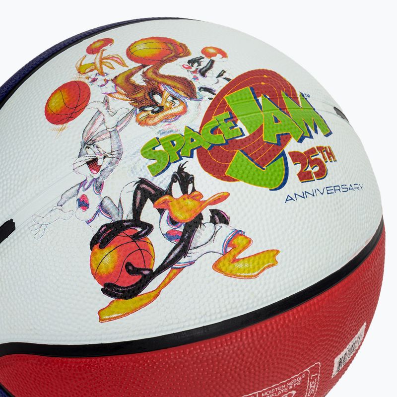 Krepšinio kamuolys Spalding Space Jam Tune white/red/blue dydis 7 4