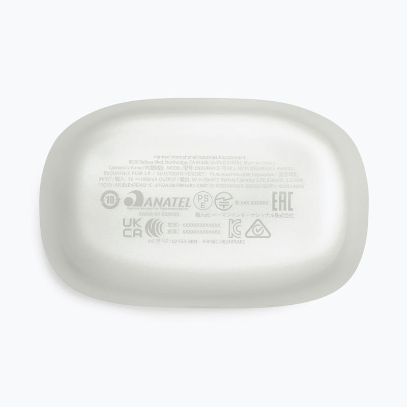 JBL Endurance Peak 3 belaidės ausinės baltos spalvos JBLENDUPEAK3WHT 6