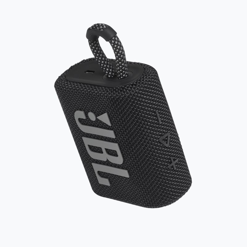 JBL GO 3 mobilioji kolonėlė juoda JBLGO3BLK 4