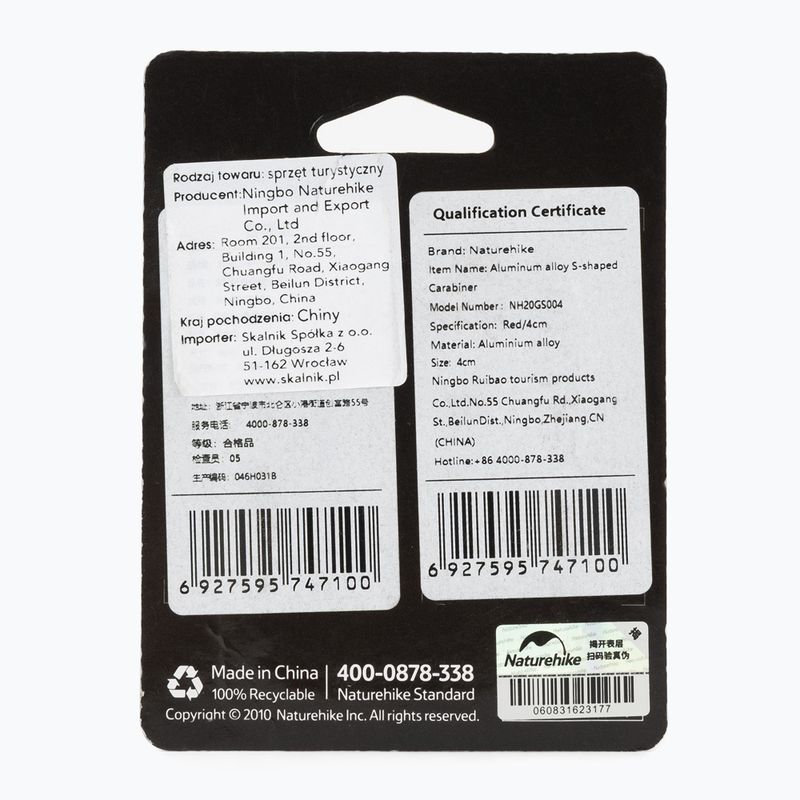 Karabinas Naturehike Type S 4 pcs. 2