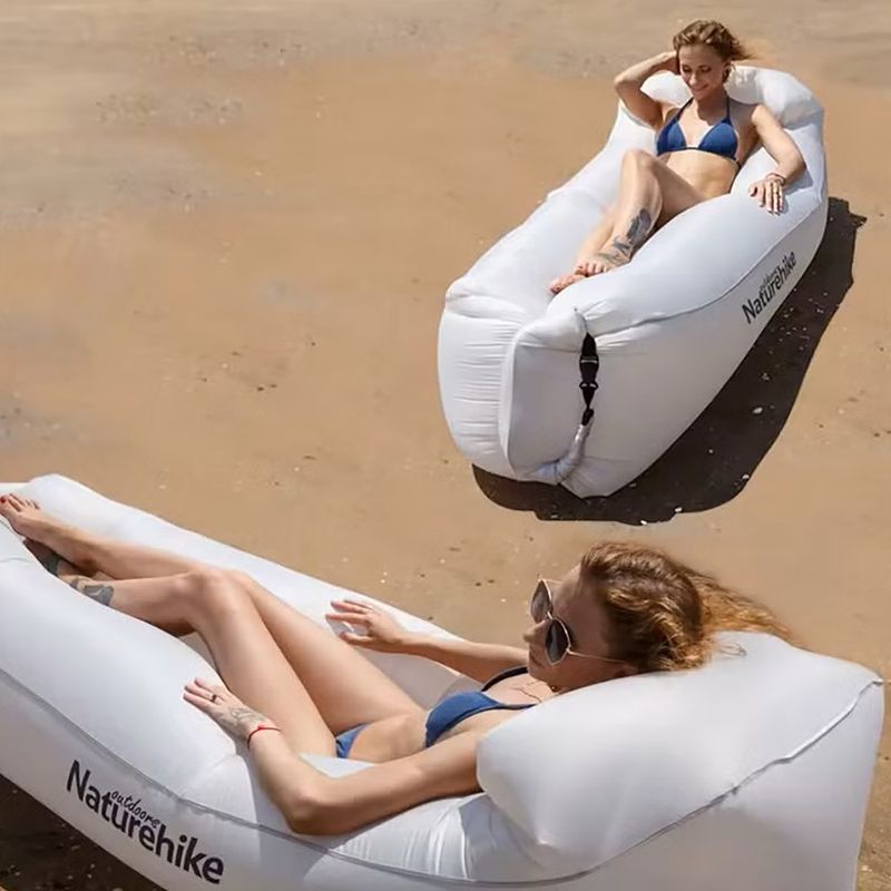 Pripučiamas sofa-miegmaišis Naturehike Portable Air grey 3