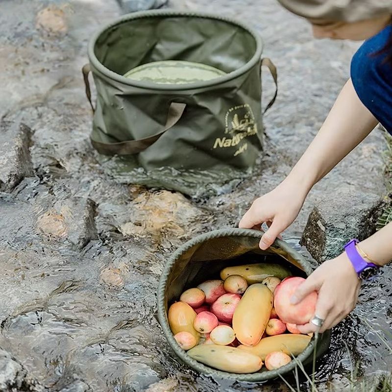 Sulankstomas kibiras Naturehike NH20SJ040 10 l army green 2