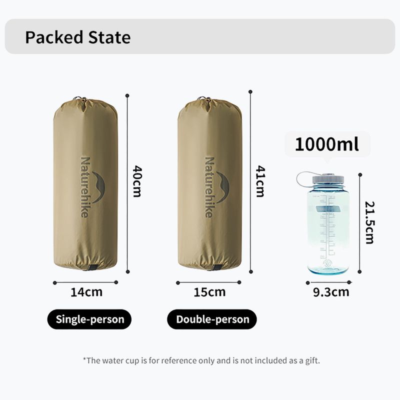 Žygio palapinė vienam asmeniui Naturehike Mongar UL1 15D rocky grey 4